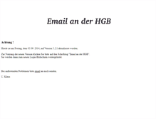Tablet Screenshot of mail.hgb-leipzig.de
